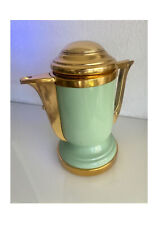 Cafetière électrique Vintage Années 50 Or & Vert  Design Streamline manufrance