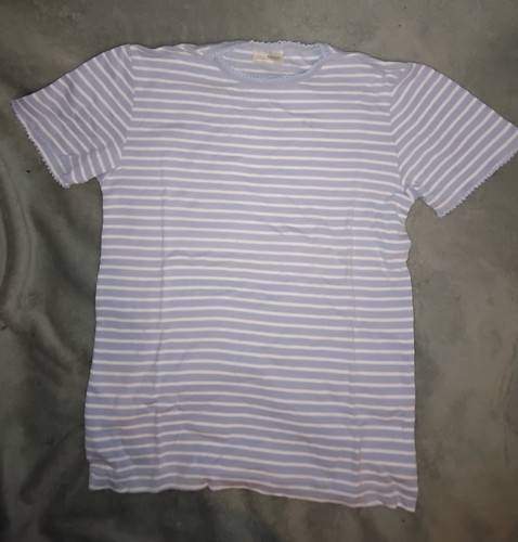 Tee shirt bleu rayures - a,