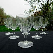 6 verres à vin  en cristal de