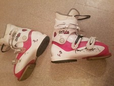 Chaussure de ski occasion junior Rossignol fun girl blanc/rose pointure 35