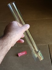 Baccarat  Authentique  Tube En Cristal Pour Lampe Pétrole Estampillé 34,3  Cm