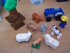 Set Lego / Duplo Fermier + animaux + tracteur