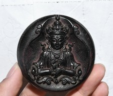 2.7''Hongshan Culture meteorite  Kwan-yin Guan Yin Boddhisattva Goddess  Pendant
