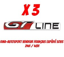 3x Logo Peugeot GT-LINE