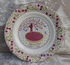 Assiette dessert GIEN style Marie Pierre Boitard les Tartes TARTE aux CERISES