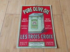 CARTON PUBLICITAIRE , HUILE