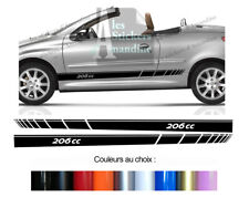 2 X BANDES DECO BAS DE CAISSE POUR PEUGEOT 206 CC AUTOCOLLANT STICKER BD573-108