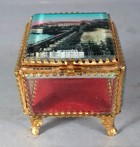 Ancienne boite verre biseauté