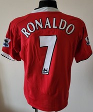 Maillot de foot Nike Manchester United 2004 - 2006 Domicile #7 Ronaldo...