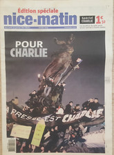 Charlie Hebdo nice matin janvier 2015 edition speciale 40 pages spécial charlie 