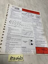 Fiche technique automobile Peugeot 205 GR SR 1360 cm3 édition 1983 RTA