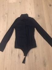 Chemisier body en coton Bleu Nuit stretch  marque Patrizia peppe