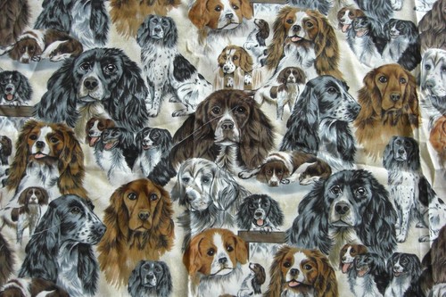 Tissus chiens 27x 42 - 27x,