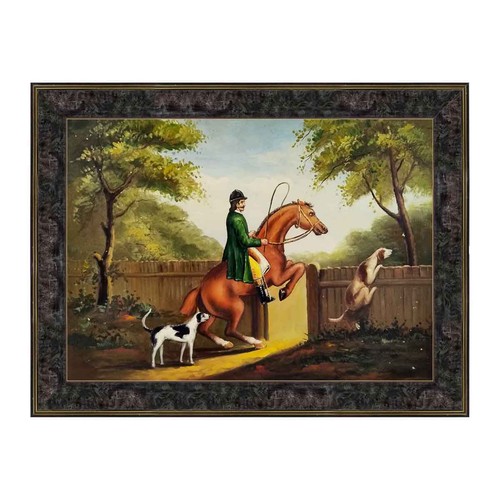 Tableau peint main - peint, huile