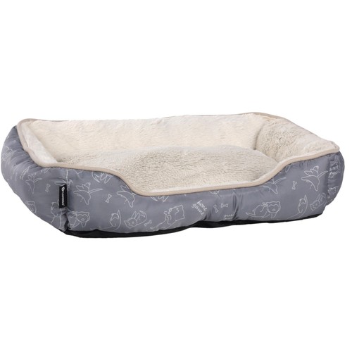 Coussin lilly gris rectangle - lilly,