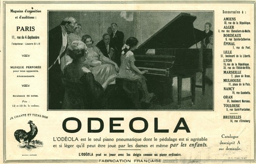 Publicité ancienne piano