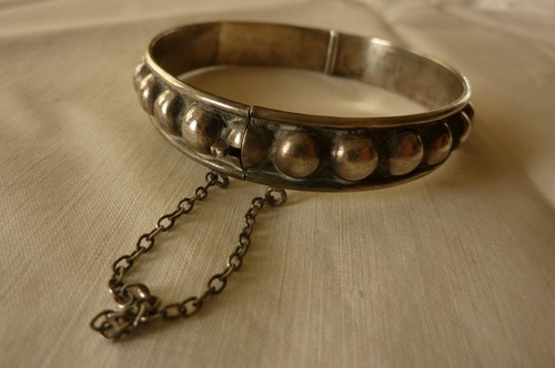 Bracelet ouvrant argent - bracelet,