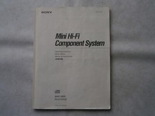 Sony Hi-Fi - MHC-2600 / FH-E737CD - Notice Instructions