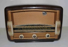 Récepteur radio TSF de chevet à lampes à identifier à restaurer (#4)