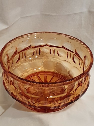 Coupe art déco verre ambre