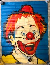 LE CLOWN AUGUSTE – CIRQUE – AFFICHE ORIGINALE - TRÈS RARE – C.1960
