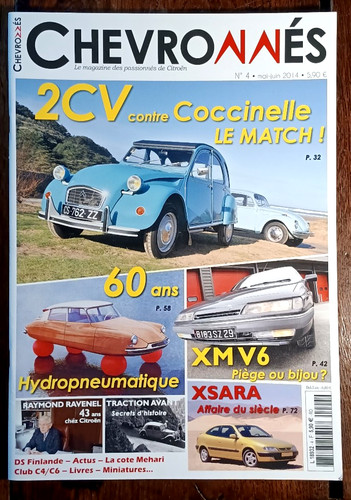 Chevronnes 2 cv6 contre - chevronnes,