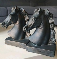 Paire Serre Livres Chevaux À