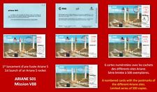 ARIANE 501 V88 1st Ariane 5 launch Official Cnes set 1/500 Space cover RARE !!!