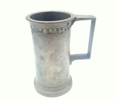 Ancienne Mesure en étain 500 ml Graines Pavot Pharmacie Pichet en étain ancienne