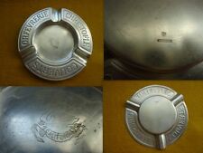 CENDRIER METAL ARGENTE ORFEVRERIE CHRISTOFLE COUVERTS GRAVE CYGNE CALIFORNIA