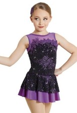 NEW FIGURE ICE SKATING BATON TWIRLING DANCE COMPETITION COSTUME ADULT & CHILD