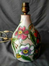 RARE PIED DE LAMPE EN CERAMIQUE SIGNE MADELEINE ANTICO SANT VICENS