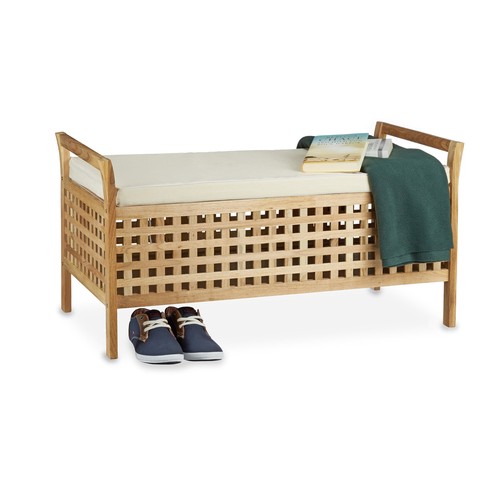 Banc rangement bois de - de,