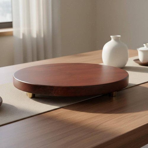 Base ronde bois design - base,