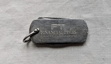 Vintage FT Financial Times rare mini pocket knife w. bottle opener/screwdriver