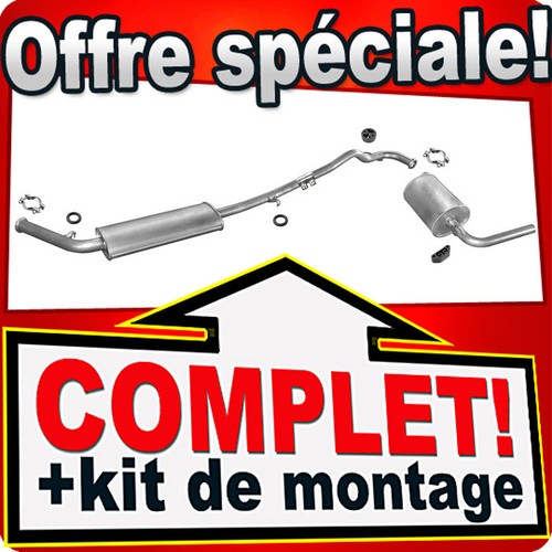 Ligne pot échappement pour - pot,
