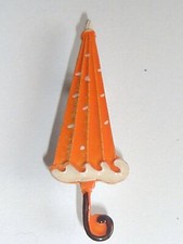Broche PARAPLUIE Orange neuve
