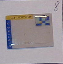 N°8 pin´s poste ptt postes distingo couleur blanche