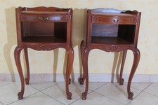 Paire de chevets en merisier, style Louis XV, des années 80
