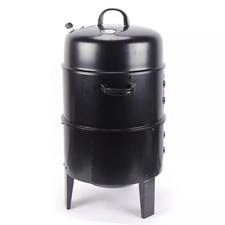 Barbecue Fumoir Multifonctions BBQ Grill Charbon de Bois Fumoir