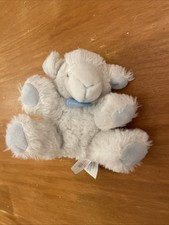 Petit Doudou et Compagnie Peluche Hochet Mouton Agneau Blanc Bleu DC3105 Grelot