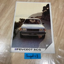 Peugeot 305 GL GLD SR GR SRD 1983 prospectus catalogue automobile publicité