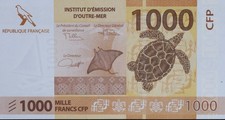 1000 francs - Raie Manta -