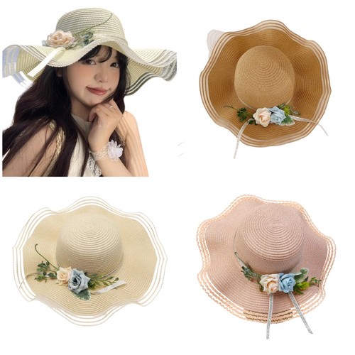 Chapeau paille pliant large - paille,