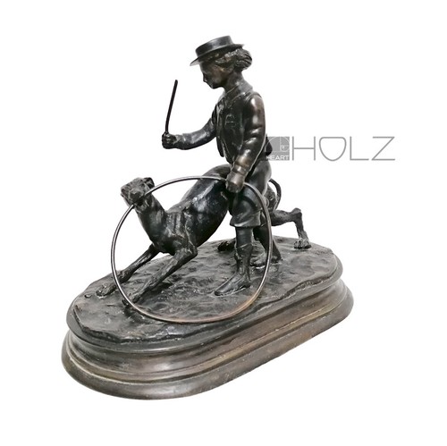 Figurine bronze garçon - en,