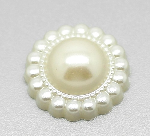 Demi perle cabochon fleur a - 20,