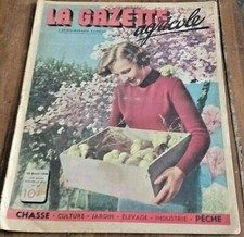LA GAZETTE AGRICOLE N°20 / 20 AVRIL 1946 CHASSE CULTURE JARDIN ELEVAGE 