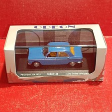 PEUGEOT 204 4 Portes Bleu 1/43