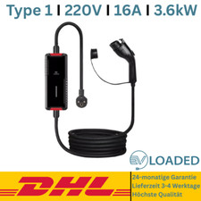 Type 1 Câble Du Chargeur pour Voiture Électrique 220V 16A 1 Phases 3,6 Kw 5m
