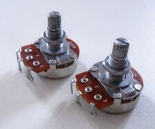 2 POTENTIOMETRES B500k SPLIT SHAFT (lineaire) - filetage 10mm - pour guitares
